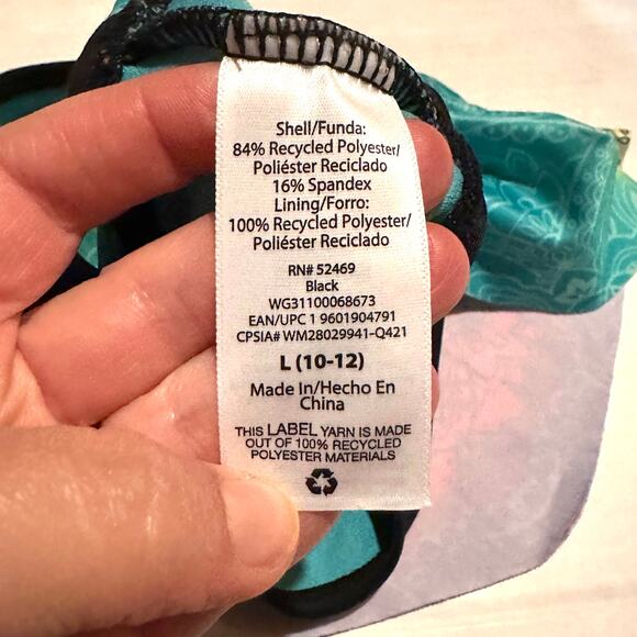 Wonder Nation Kids Rainbow Flutter Swimsuit Bikini Top Girls L 10-12 - Picture 5 of 5